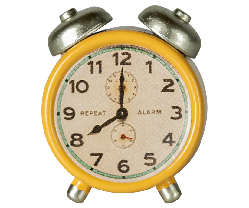 Maileg Alarm clock, Mouse - Yellow