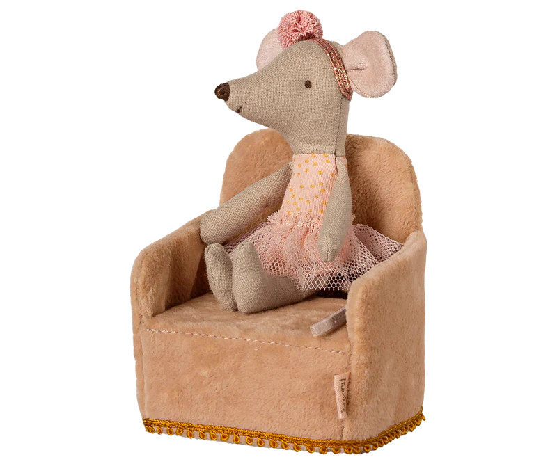 Maileg Folding chair, Mouse - Powder