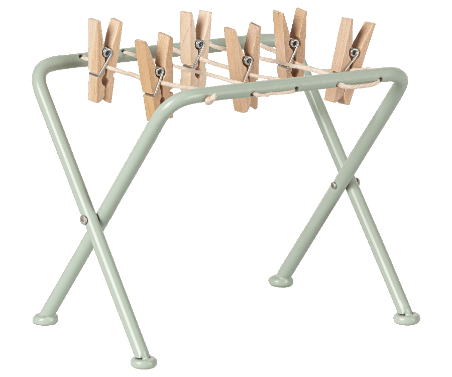 Maileg Miniature drying rack w. pegs