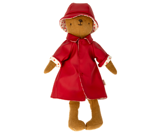 Maileg Rain coat w. hat, Teddy mum
