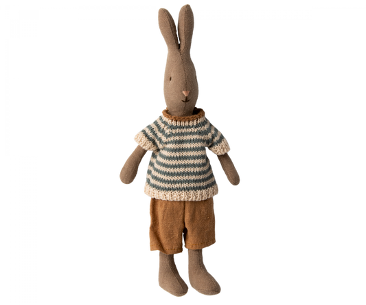 Maileg Rabbit size 1 (9.45"), Brown - Shirt and shorts