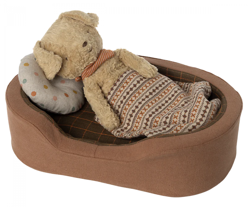 Maileg Dog basket - Brown
