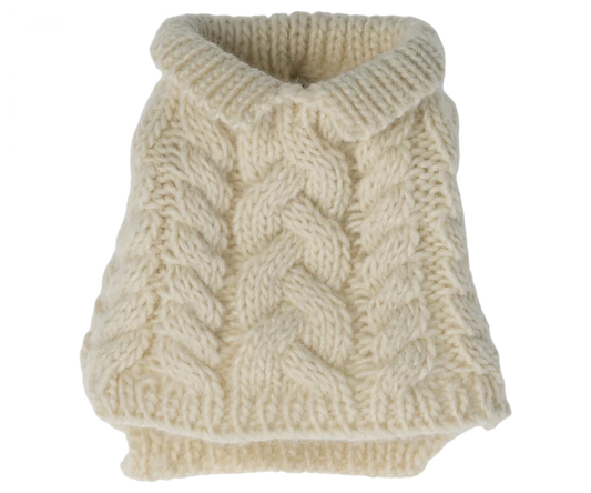Maileg Sweater, Puppy Supply - Off white