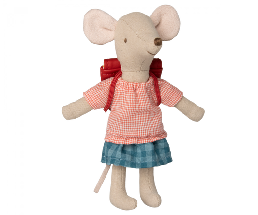 Maileg Clothes and bag, Big sister mouse - Red