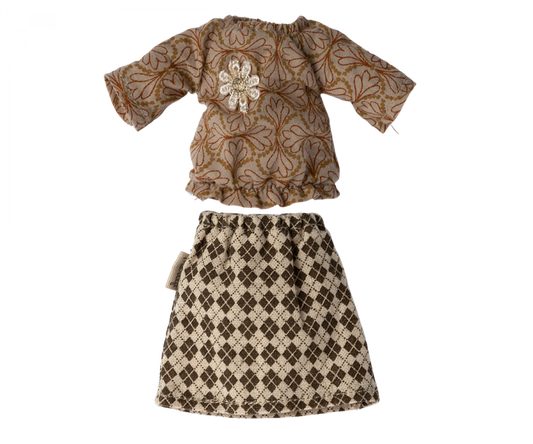 Maileg Blouse and skirt for grandma or mum mouse
