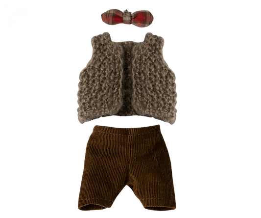 Maileg Vest, pants and butterfly for grandpa mouse