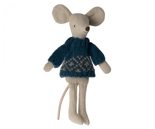 Maileg Knitted sweater, Dad mouse