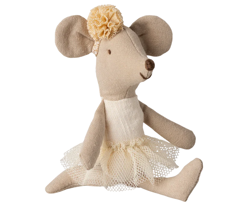 Maileg Ballerina mouse, Little sister - Off white