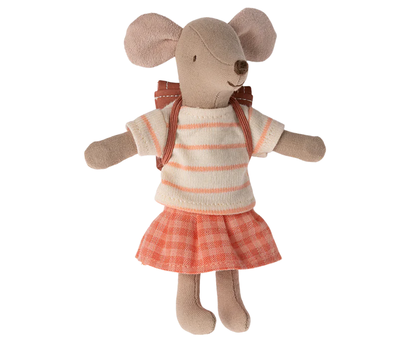 Maileg Tricycle mouse, Big sister - Coral