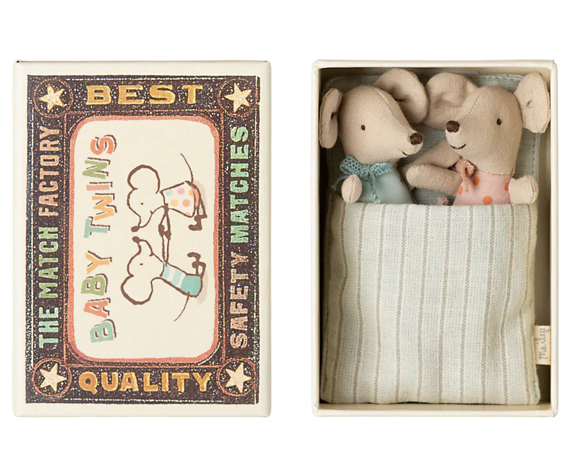 Maileg Twins, Baby mice in matchbox