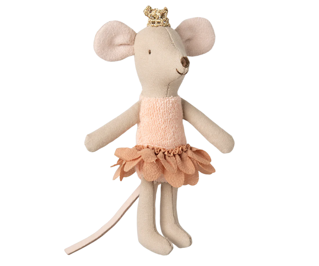 Maileg Princess mouse, Little sister in matchbox