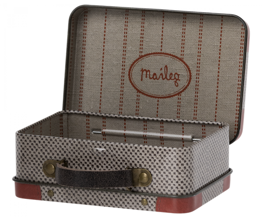 Maileg Suitcase, Metal - Grey travel