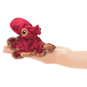 Folkmanis Puppets Mini Red Octopus