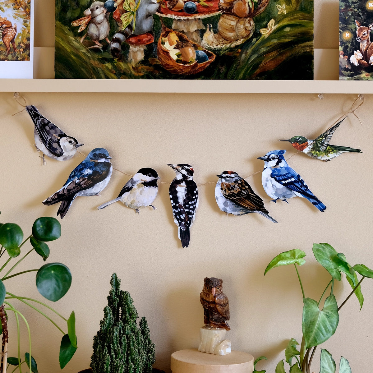 Canadian Birds Paper Garland | DIY Garland Kit