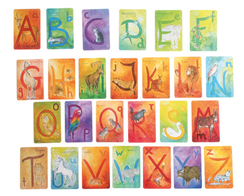 Grimm's Learning - Cards, Letters 48pcs English