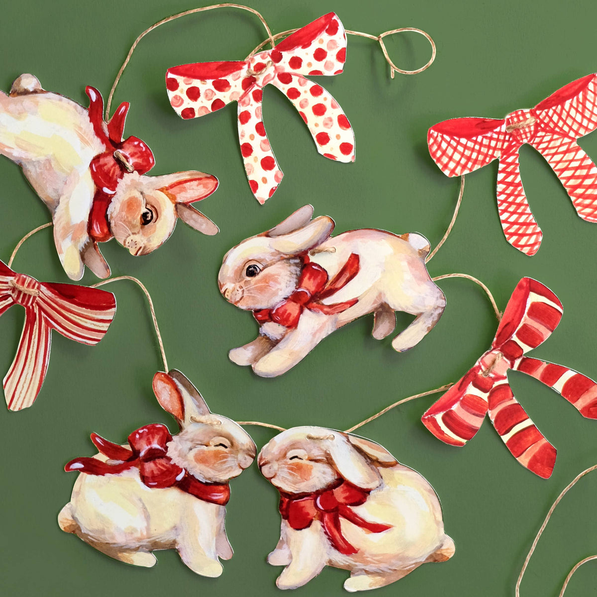 Rabbits Paper Garland | DIY Garland Kit