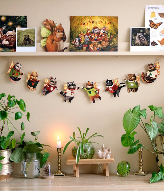 Woodland Animals Paper Garland | DIY Garland Kit