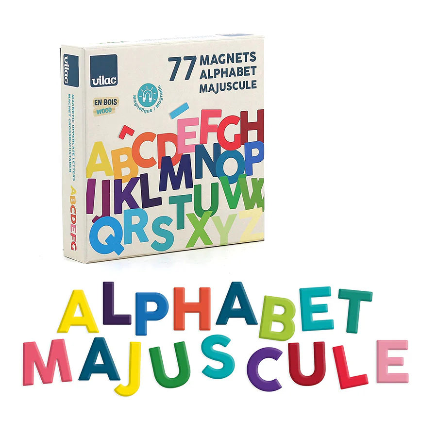 Alphabet Magnets Uppercase Letters | 77 pcs – Mymy & Me