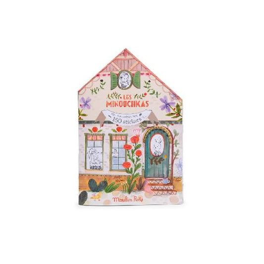 Colouring Book with 150 Stickers | Les Minouchkas