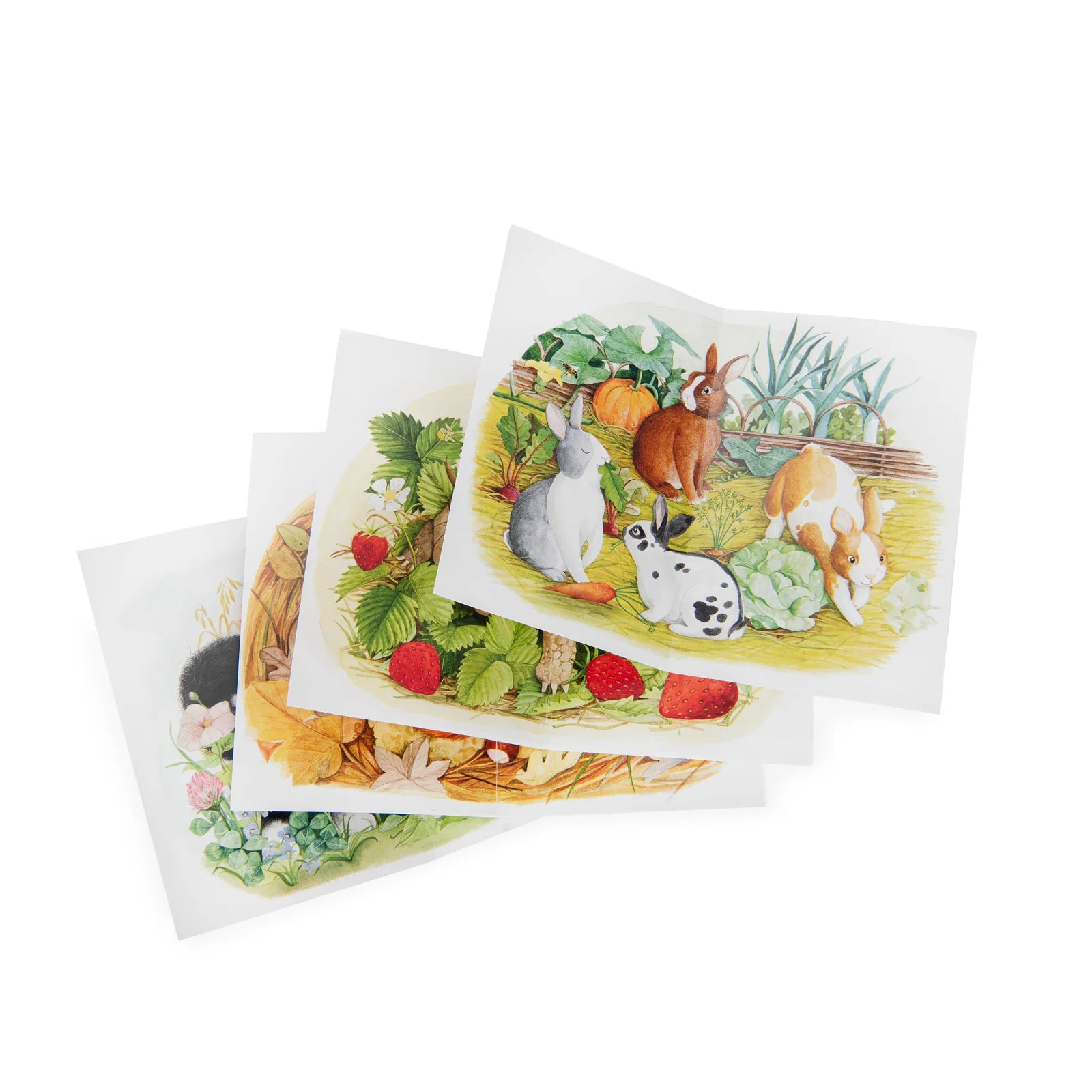 4 Mini Animal Puzzles (4 x 12pcs)