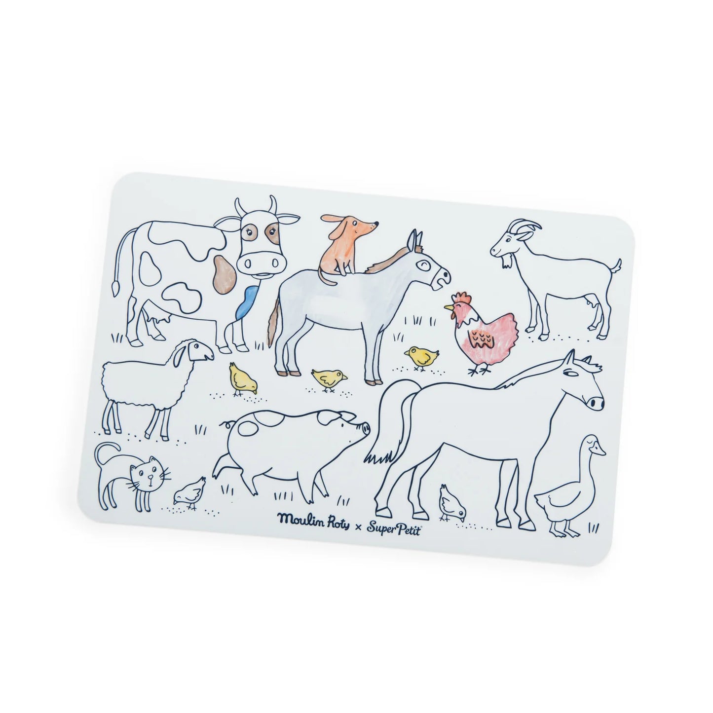 Mini Silicone Colouring Mat with 4 Pens | Aujourd' Hui