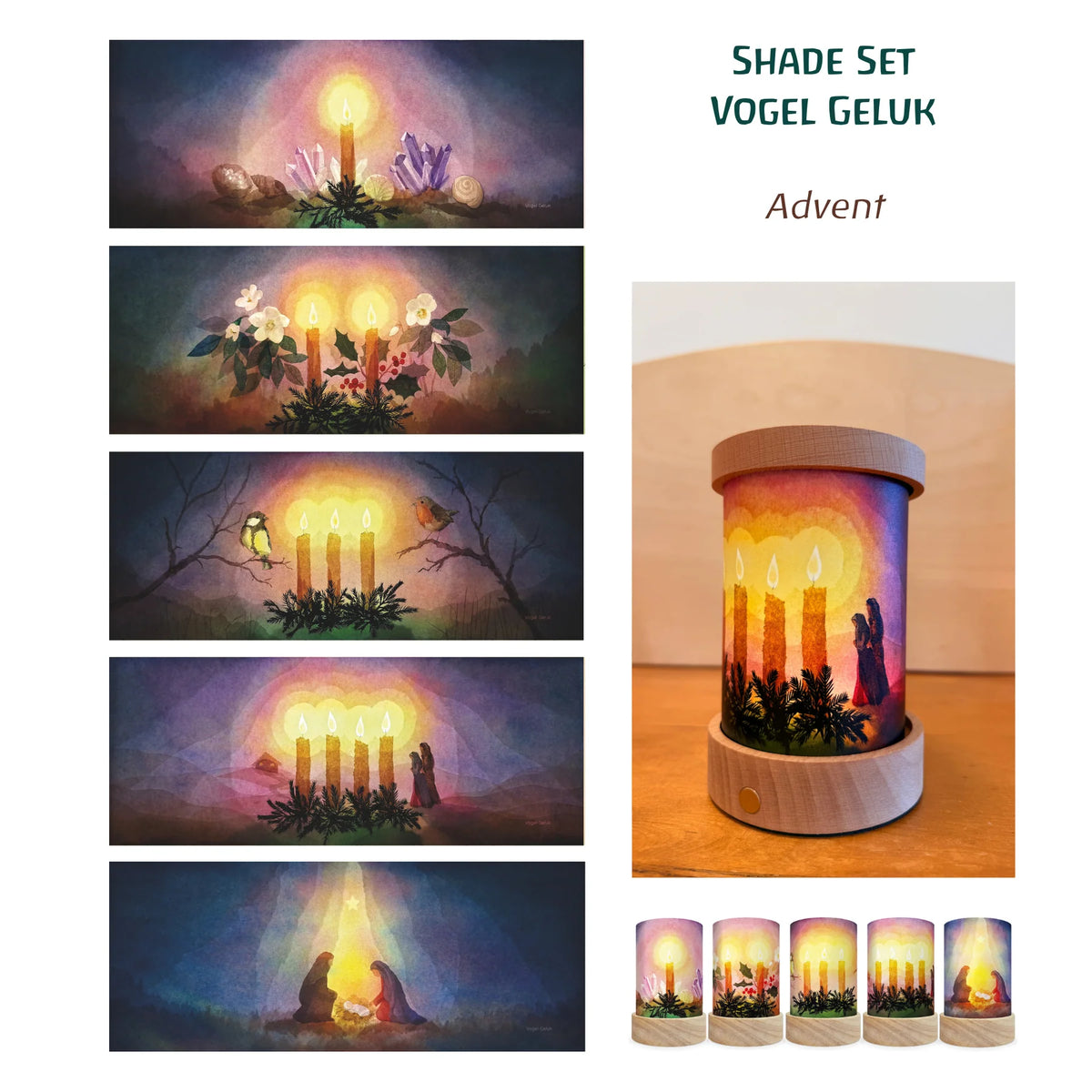 Toverlux | Toverlux Shades Vogel Geluk - Advent