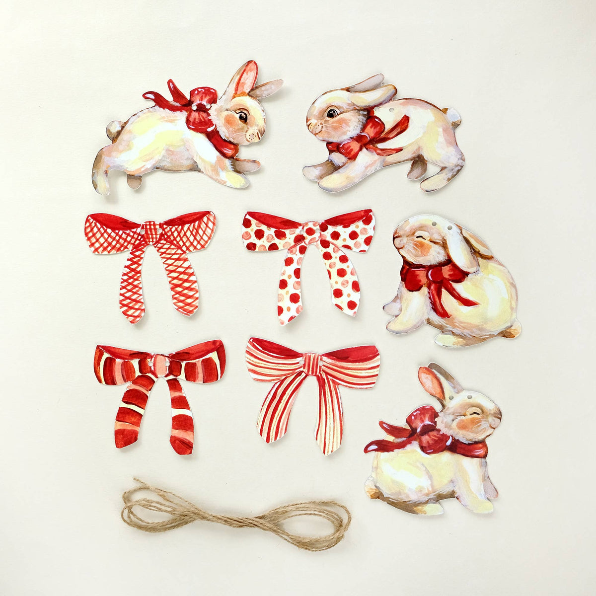 Rabbits Paper Garland | DIY Garland Kit
