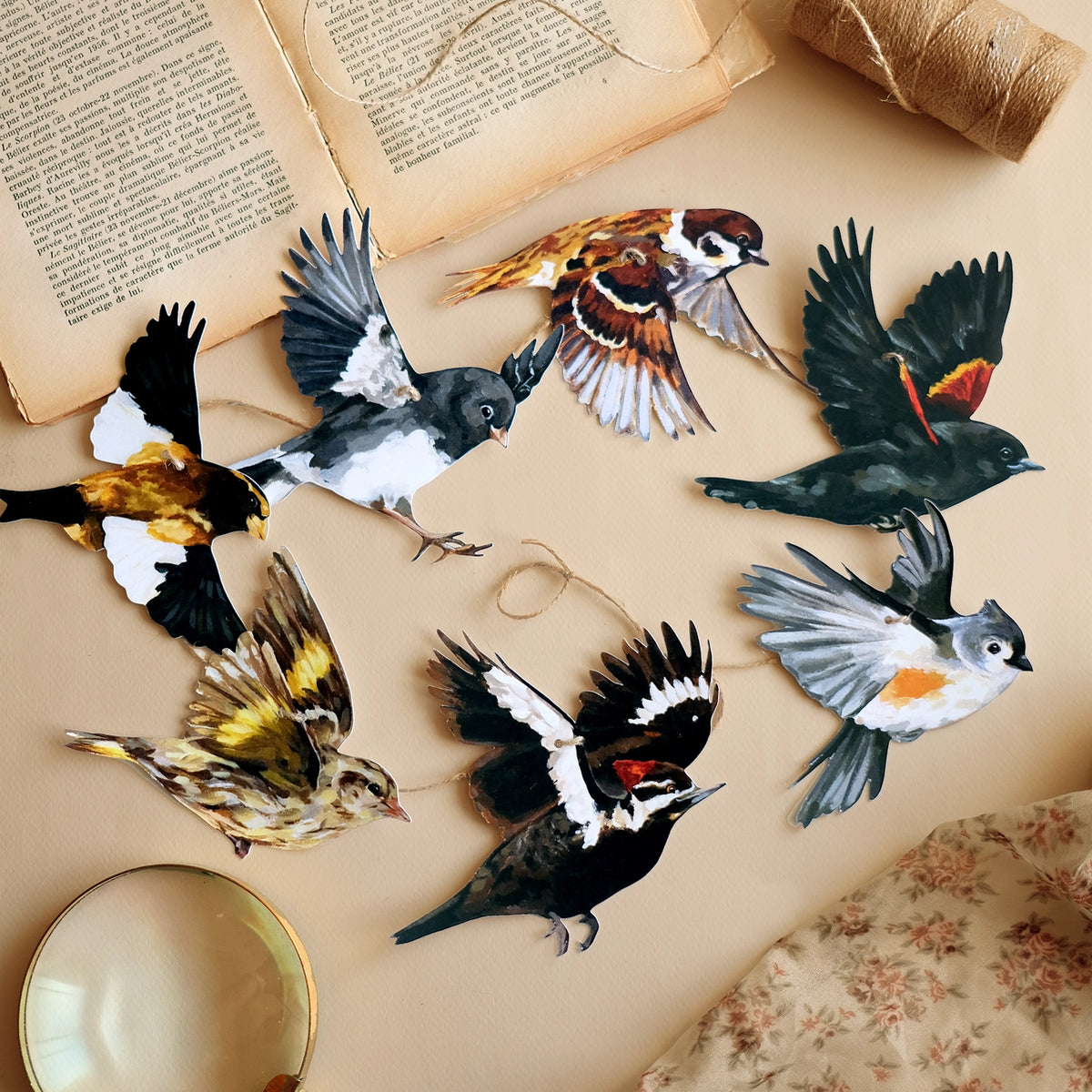 Canadian Flying Birds Paper Garland | DIY Garland Kit
