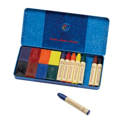 Stockmar wax crayons mix |  8 block & 8 sticks