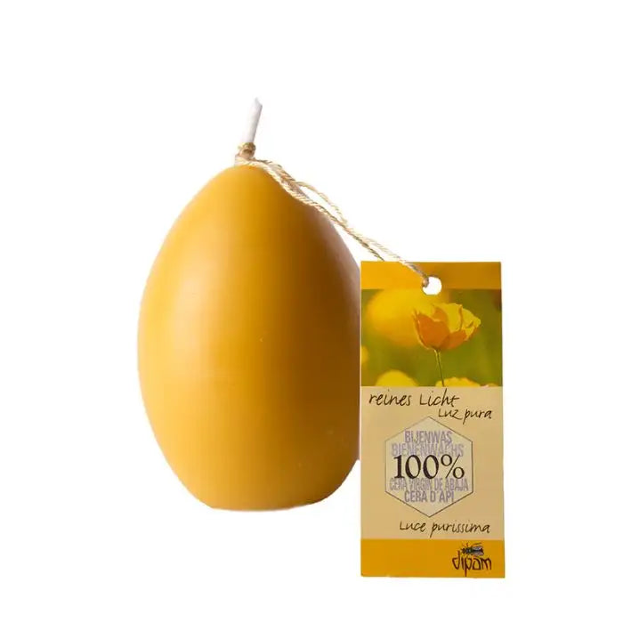 Pure Beeswax Egg Candle | 65 mm x 45 mm