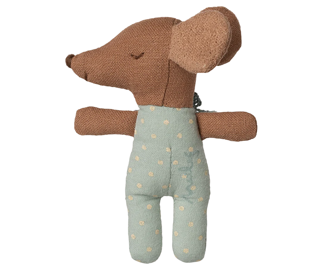 *PRESALE* Maileg Sleepy wakey baby mouse in matchbox - Blue