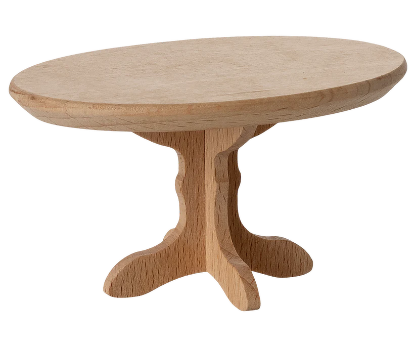 Maileg Oval coffee table, Mouse - Nature