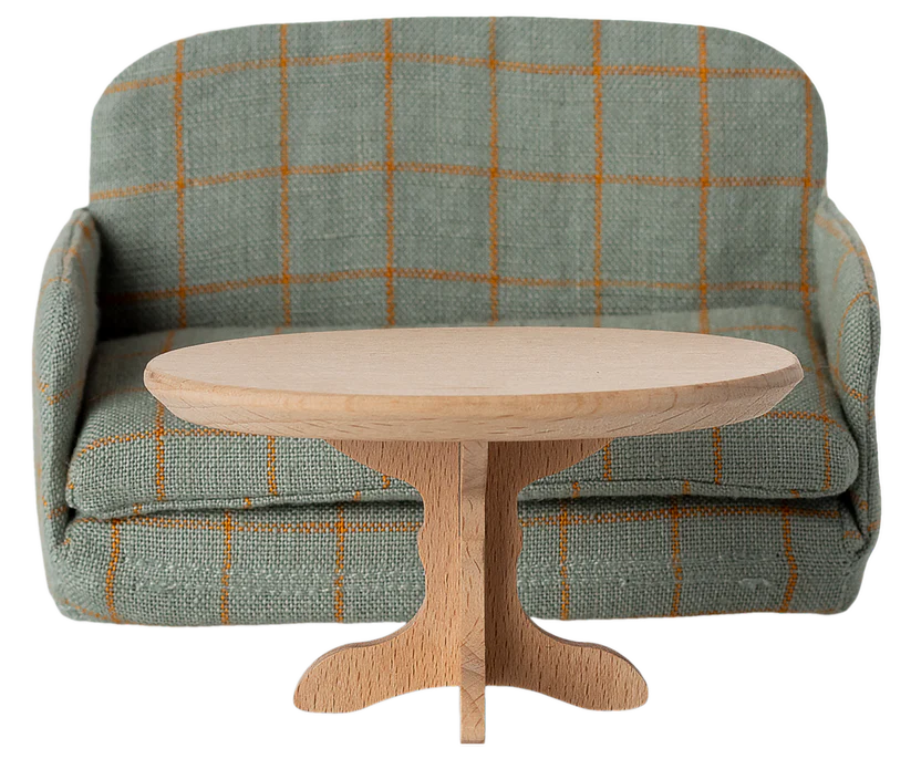 Maileg Oval coffee table, Mouse - Nature