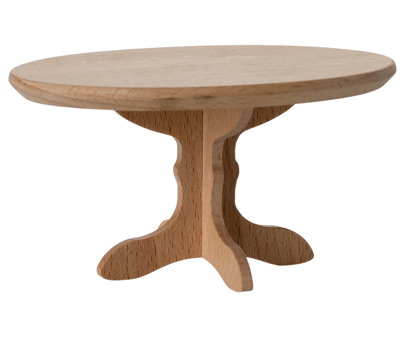 Maileg Oval dining table, Mouse - Nature