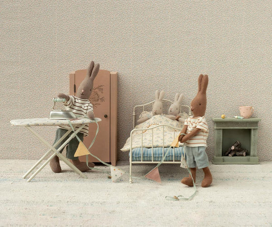 *PRESALE* Maileg Bed, Miniature - Blue (Teddy/Rabbit Size)