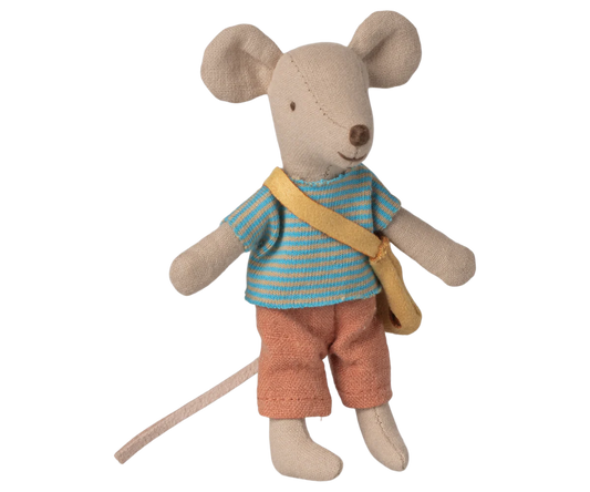 Maileg Little brother mouse with bag