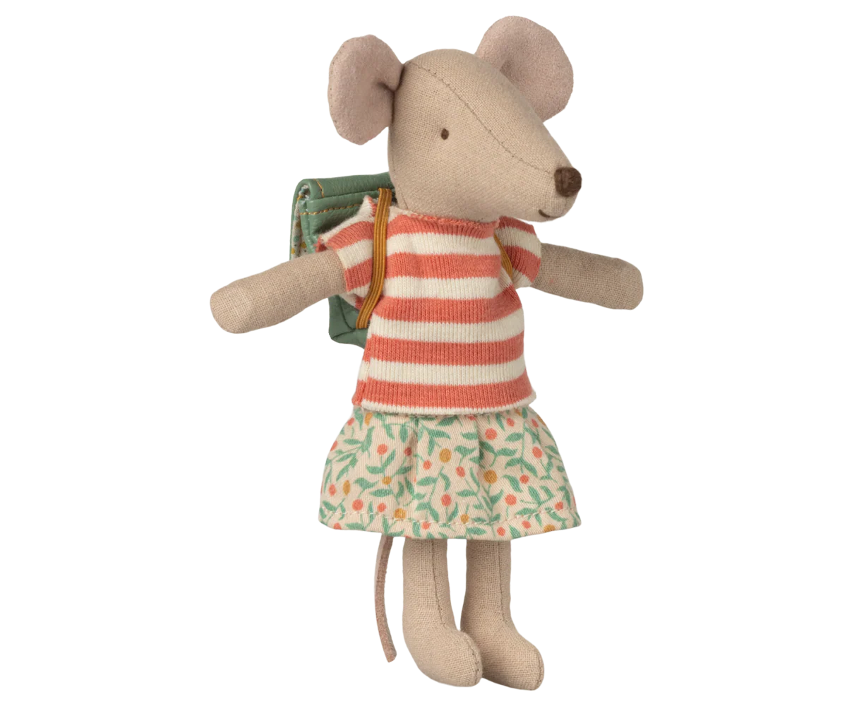 Maileg Tricycle mouse, Big sister - Green