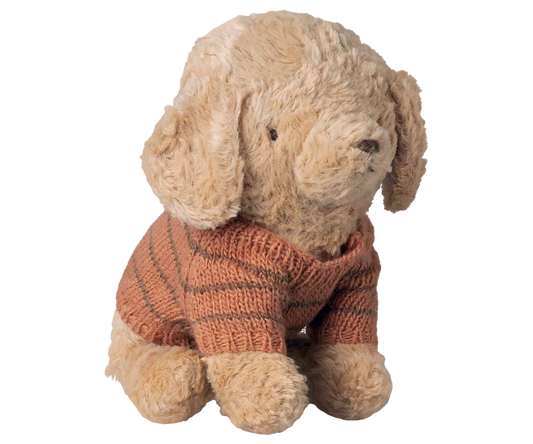 *PRESALE* (May) | Maileg Puppy supply, Small, Knitted sweater - Coral