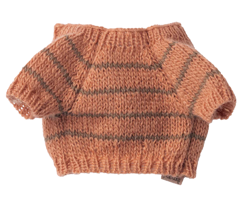 *PRESALE* (May) | Maileg Puppy supply, Small, Knitted sweater - Coral