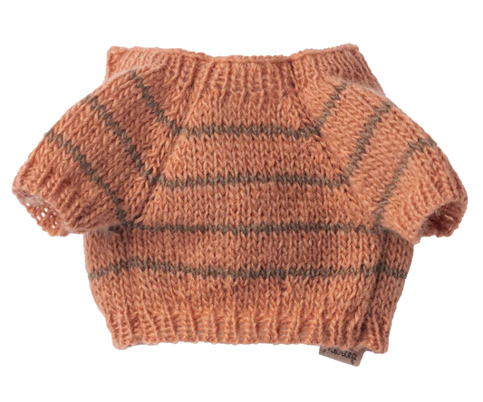 *PRESALE* (May) | Maileg Puppy supply, Small, Knitted sweater - Coral