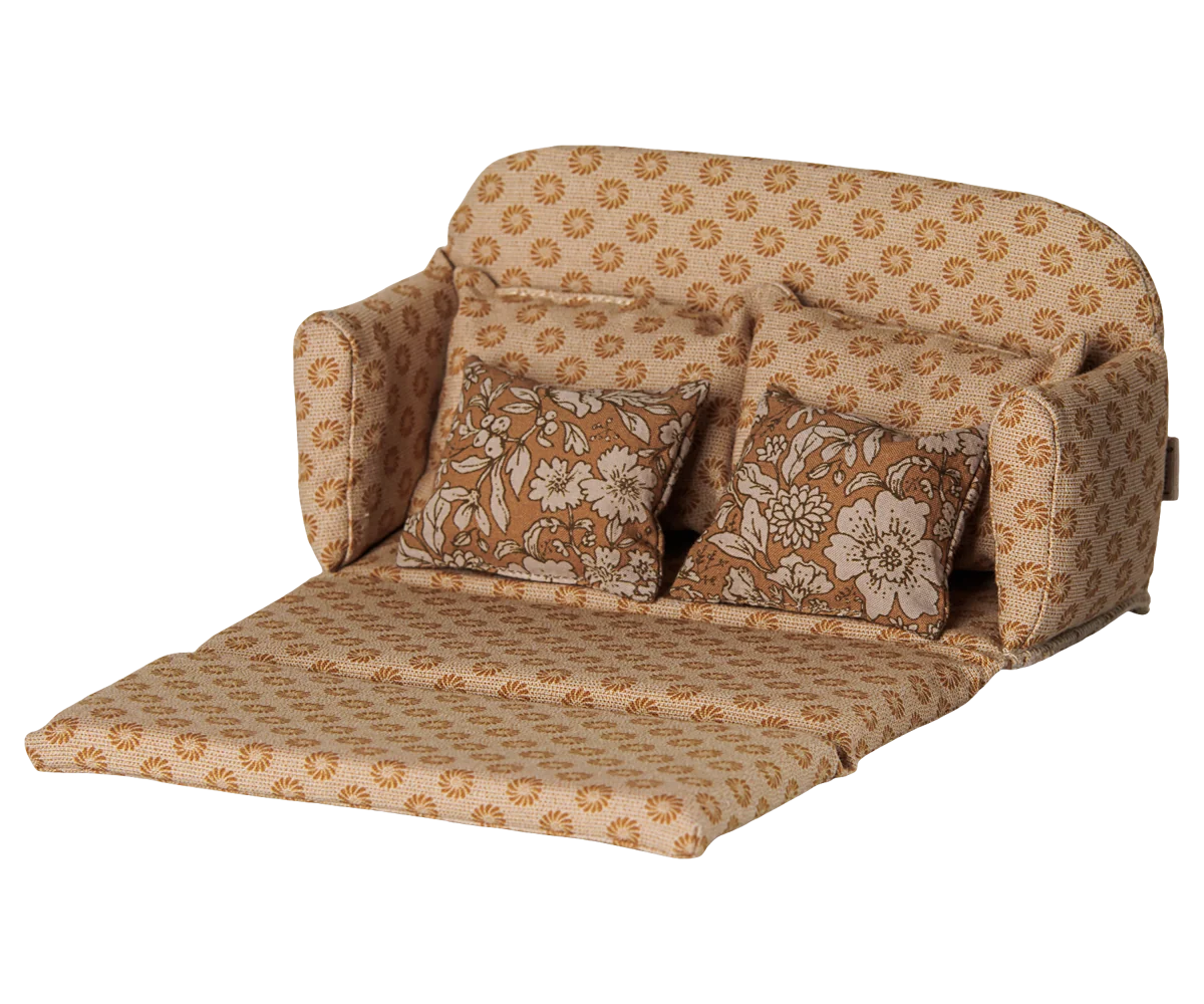 *PRE-SALE* (OCTOBER) Maileg Sofa bed, Large - Ocher (Mouse)