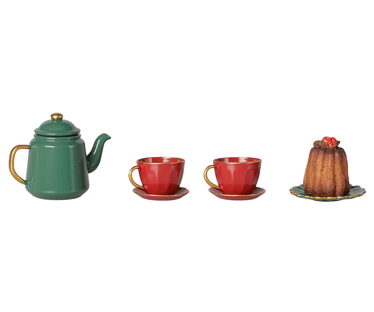 *PRE-SALE* (OCTOBER) Maileg Christmas Tea Party, Red & Green (Mouse)