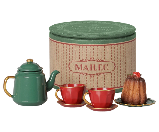 *PRE-SALE* (OCTOBER) Maileg Christmas Tea Party, Red & Green (Mouse)