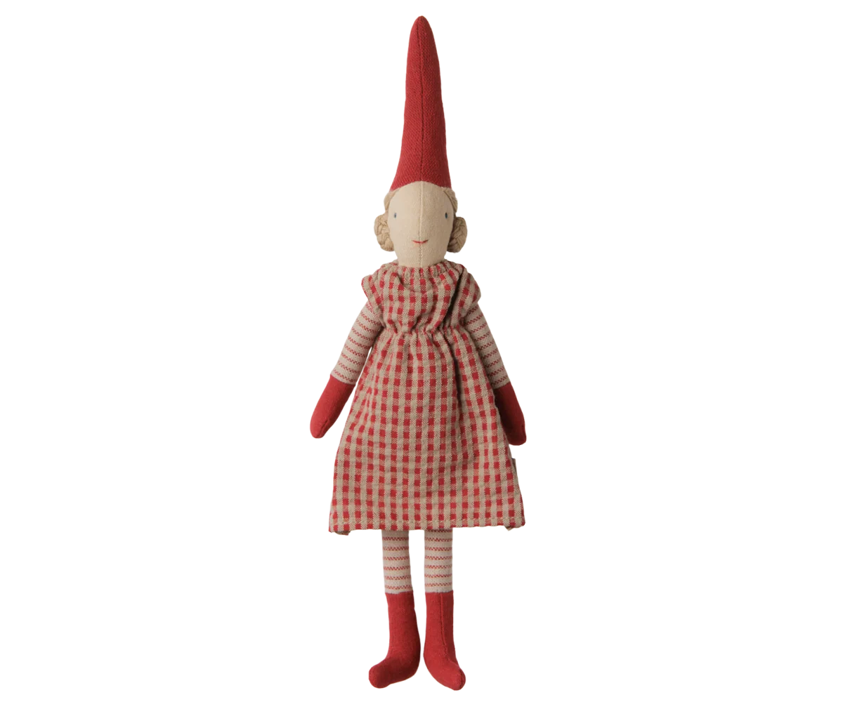 *PRE-SALE* (OCTOBER) Maileg Pixy, Size 1 - Girl - Red dress