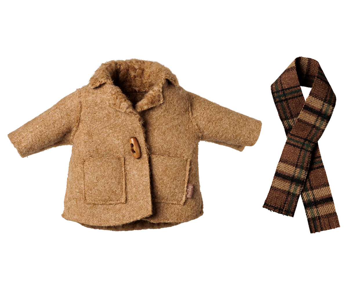 *PRE-SALE* (NOVEMBER) Maileg Jacket and scarf - Medium mouse (Medium Size Mouse 13.39")