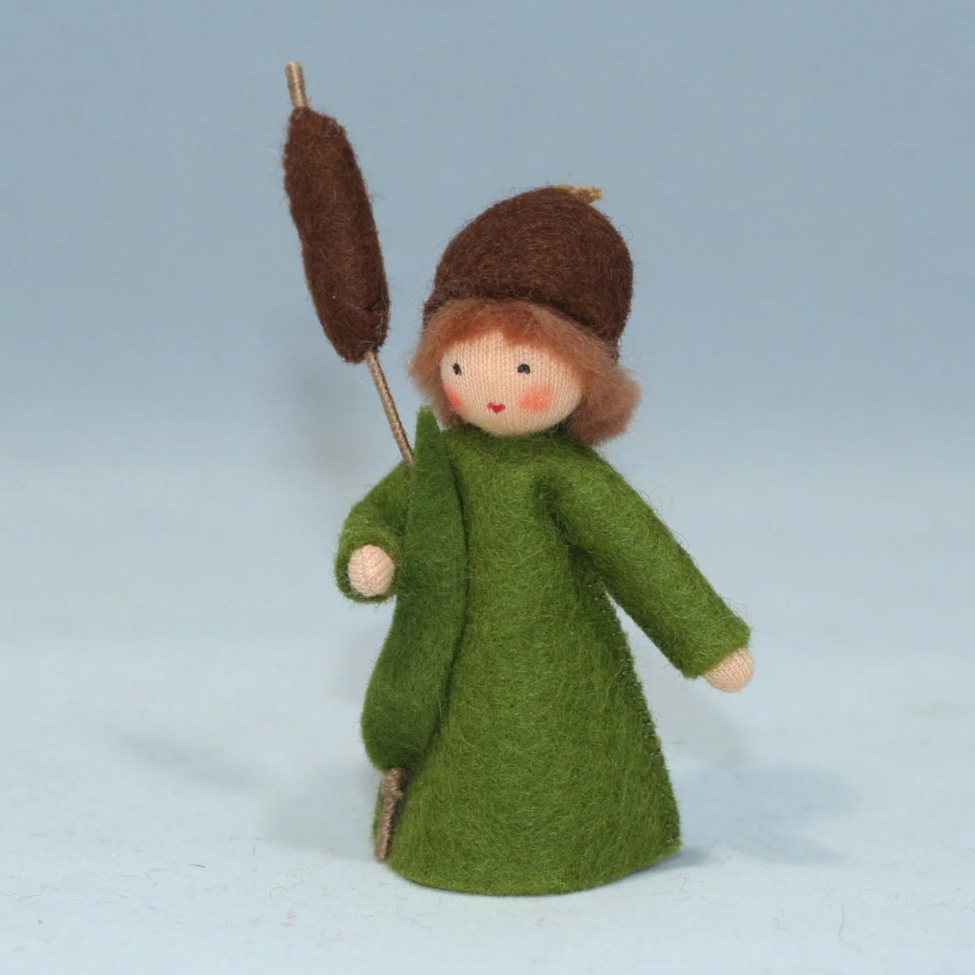 Ambrosius Cattail Fairy  | 3" Miniature Standing Doll