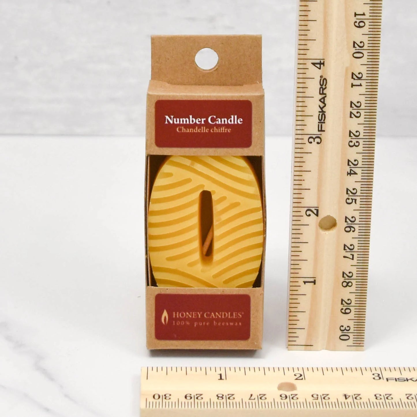 Honey Candles Number 0 Natural Beeswax Party Candle