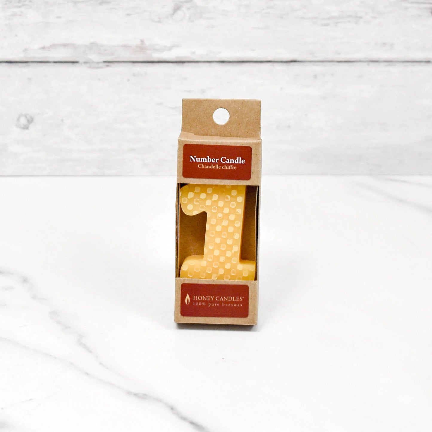 Honey Candles Number 1 Natural Beeswax Party Candle