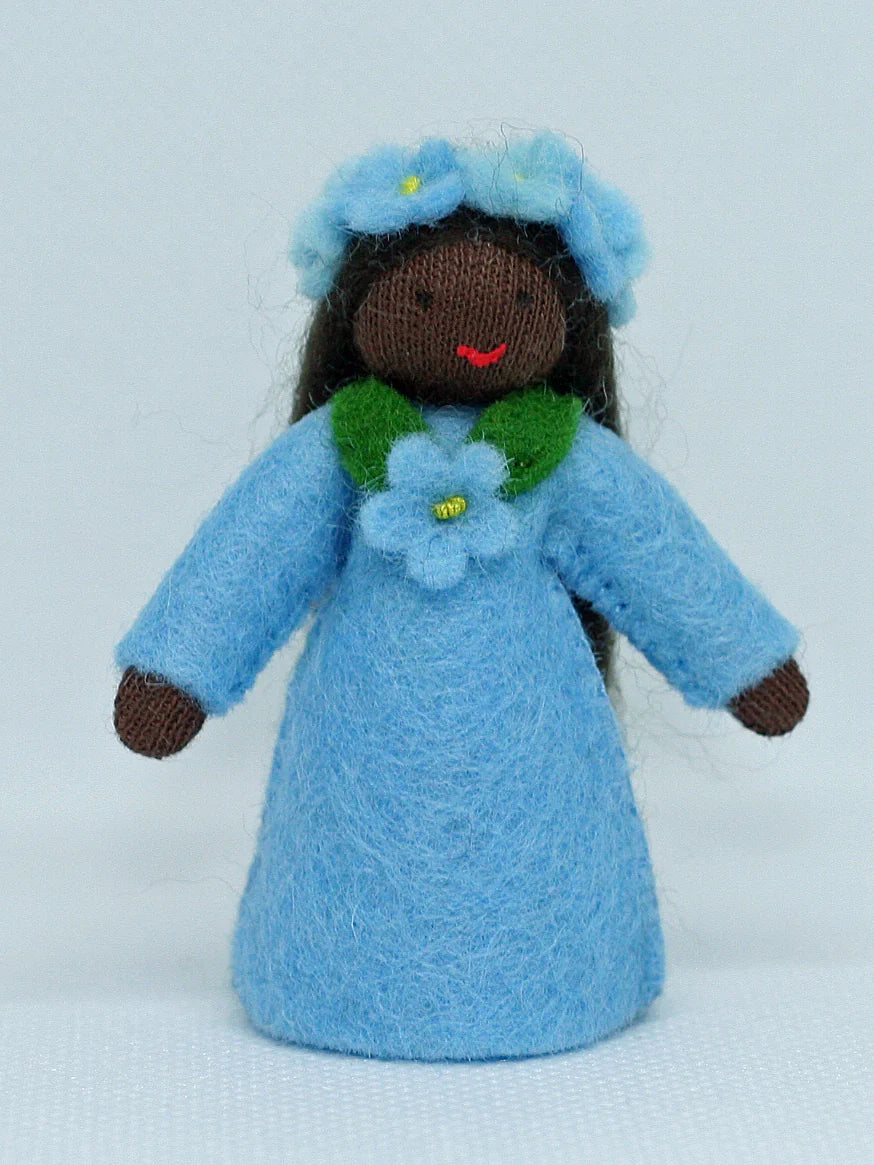 Ambrosius Forget-me-not Fairy  | 2.5" Miniature Standing Doll