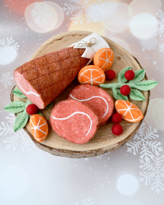 Felt Ham Feast Play Food Set